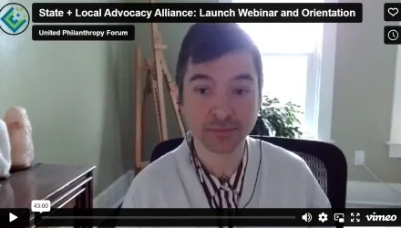 State + Local Advocacy Alliance: Launch Webinar and Orientation